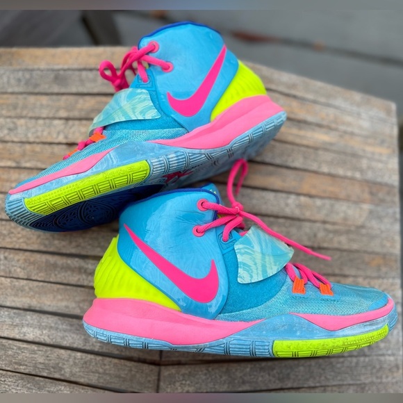 2019 Nike Kyrie Irving 6 Pool Blue Sneakers - size 4.5 - Picture 3 of 8